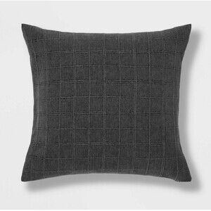 Target - Threshold Square Throw Pillow Dark Gray 24x24